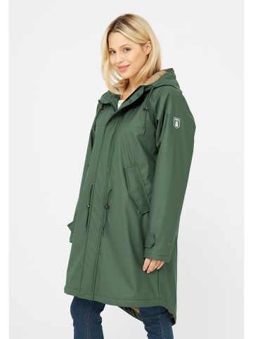 Derbe Übergangsmantel in Grün