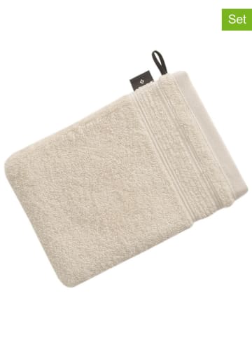Vossen 3er-Set: Waschhandschuhe "Balance" in Creme