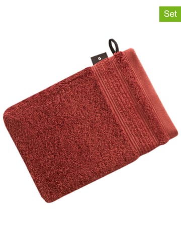 Vossen 3er-Set: Waschhandschuhe "Balance" in Rot