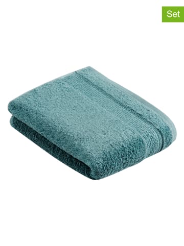 Vossen Ręczniki (2 szt.) "Balance" w kolorze turkusowym dla gości