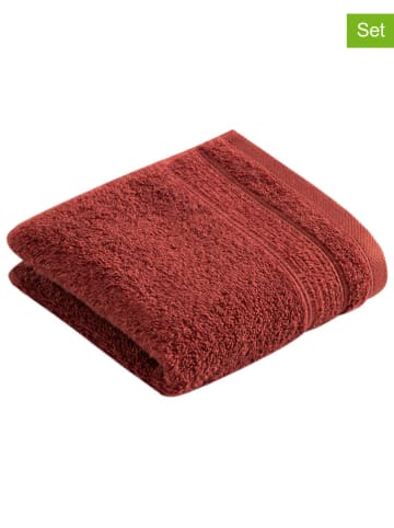 Vossen Ręczniki (2 szt.) "Balance" w kolorze czerwonym dla gości