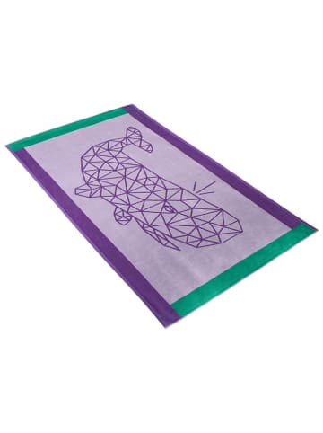 Vossen Ręcznik plażowy "Whale" w kolorze fioletowym