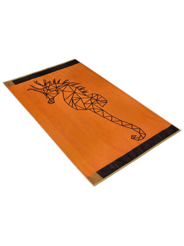 Vossen Ręcznik plażowy "Seahorse" w kolorze pomarańczowym