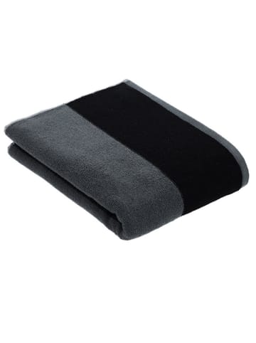 Vossen Douchehanddoek "Bolero" zwart/grijs