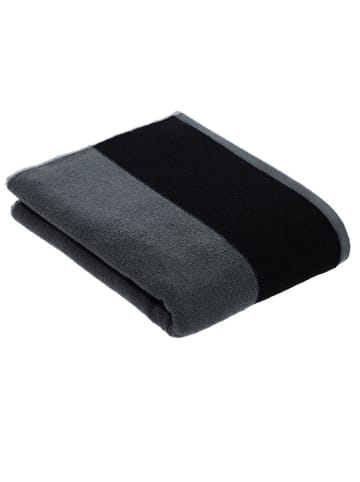 Vossen Ręcznik prysznicowy "Bolero" w kolorze czarno-szarym