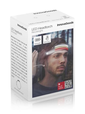 InnovaGoods Ledhoofdlamp zwart/geel