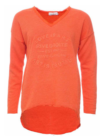 Zwillingsherz Sweatshirt in Orange