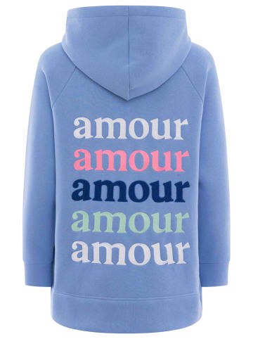 Zwillingsherz Hoodie "Amour" in Blau