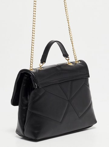 Christian Laurier Leder-Schultertasche "Louise" in Schwarz - (B)26 x (H)16 x (T)7 cm