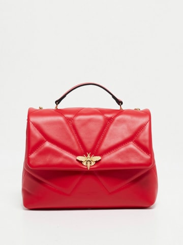 Christian Laurier Leder-Schultertasche "Louise" in Rot - (B)26 x (H)16 x (T)7 cm