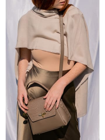 Christian Laurier Leren handtas "Yasmin" taupe - (B)22 x (H)19 x (D)10 cm