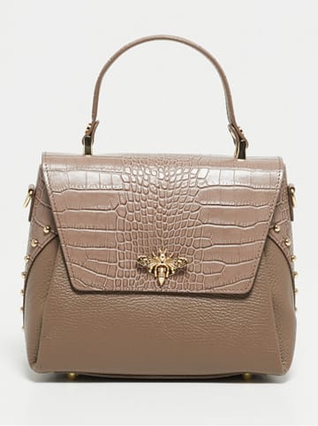 Christian Laurier Leren handtas "Yasmin" taupe - (B)22 x (H)19 x (D)10 cm