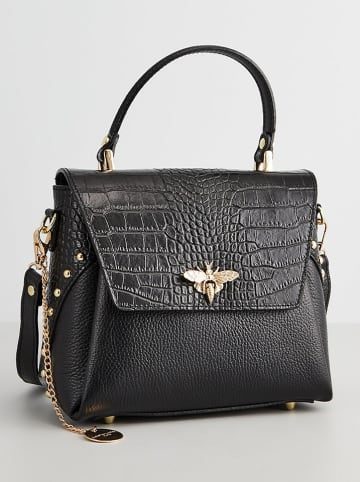 Christian Laurier Leren handtas "Yasmin" zwart - (B)22 x (H)19 x (D)10 cm