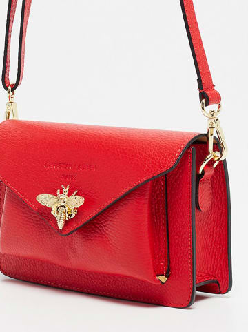 Christian Laurier Leder-Umhängetasche "Roxane" in Rot - (B)20 x (H)12 x (T)5,5 cm
