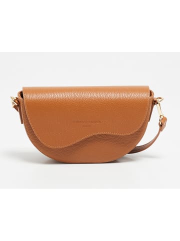 Christian Laurier Leder-Umhängetasche "Loewe" in Camel - (B)24 x (H)15 x (T)9 cm