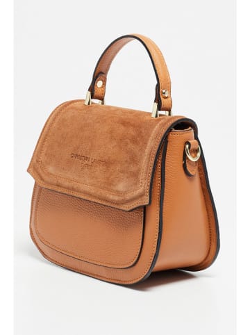 Christian Laurier Leren handtas "Lali" camel - (B)23 x (H)20 x (D)11 cm