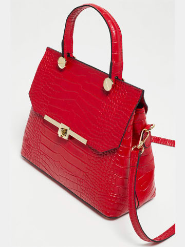 Christian Laurier Leren handtas "Emy" rood - (B)27 x (H)19 x (D)12 cm