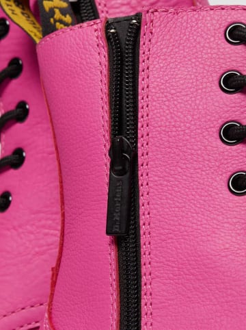 Dr. Martens Leder-Boots in Pink