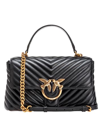 Pinko Leder-Umhängetasche in Schwarz - (B)26 x (H)17 x (T)8 cm
