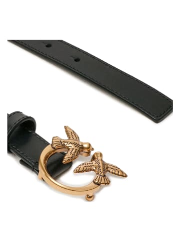 Pinko Leren riem zwart