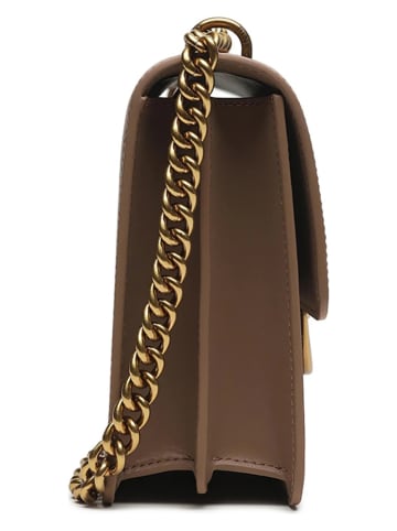 Pinko Leder-Umhängetasche in Hellbraun - (B)27 x (H)16 x (T)7 cm