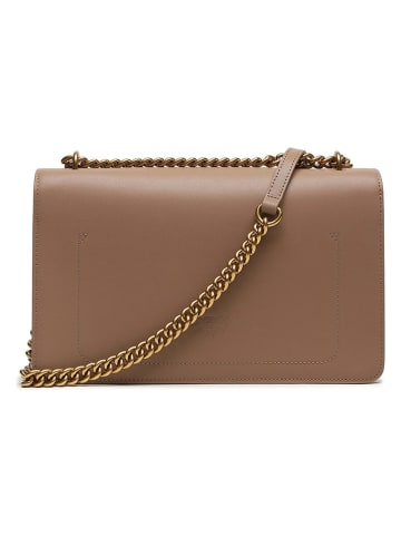 Pinko Leder-Umhängetasche in Hellbraun - (B)27 x (H)16 x (T)7 cm