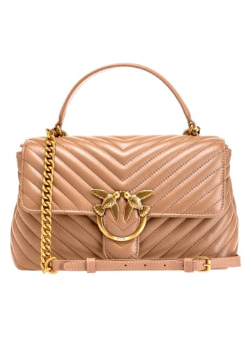 Pinko Leder-Umhängetasche in Beige - (B)26 x (H)17 x (T)8 cm