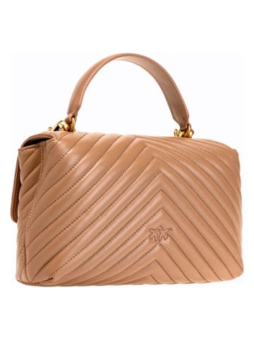 Pinko Leder-Umhängetasche in Beige - (B)26 x (H)17 x (T)8 cm