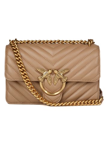 Pinko Leren schoudertas beige - (B)21 x (H)12 x (D)6 cm