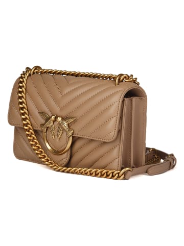 Pinko Leren schoudertas beige - (B)21 x (H)12 x (D)6 cm