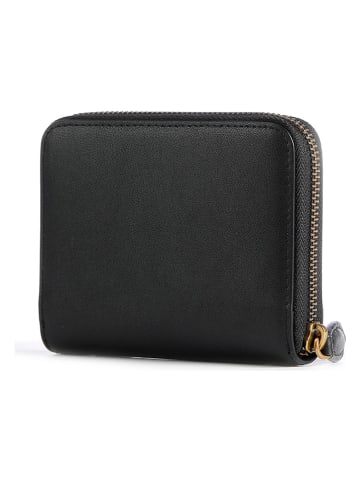 Pinko Leren portemonnee zwart - (B)13 x (H)10 x (D)2 cm