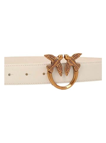 Pinko Leren riem beige
