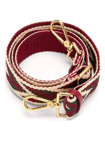 COCCINELLE Umhängeriemen in Rot/ Beige/ Grün - (L)150 cm