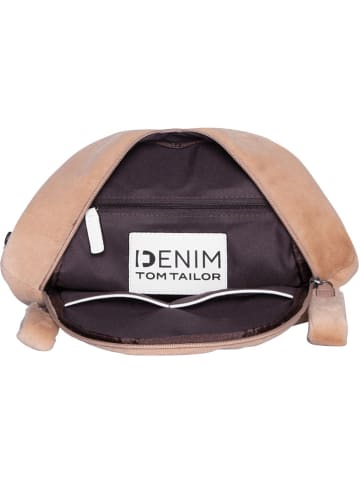 TOM TAILOR Denim Rucksack in Creme - (B)23 x (H)30 x (T)12,5 cm