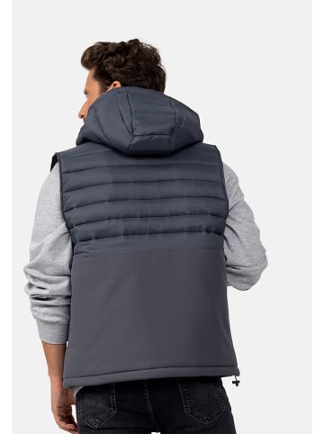 Northwood Doorgestikte bodywarmer "Jake" grijs