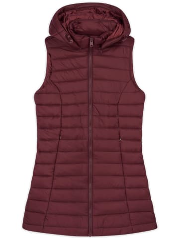 Northwood Doorgestikte bodywarmer "Norwich" bordeaux