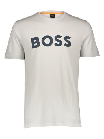 Hugo Boss Koszulka "Thinking" w kolorze kremowym