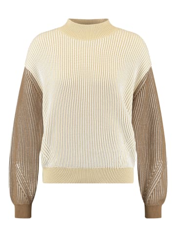 TAIFUN Sweter w kolorze beżowo-jasnobrązowym