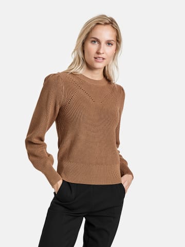 TAIFUN Sweter w kolorze jasnobrązowym