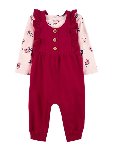 carter's 2tlg. Outfit in Rot/ Rosa