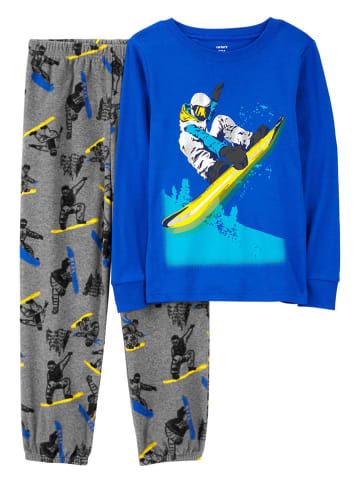 carter's Pyjama in Blau/ Grau