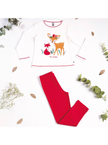 mon P´tit Dodo Pyjama in Weiß/ Rot