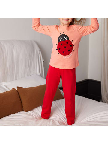 mon P´tit Dodo Piżama w kolorze czerwono-białym