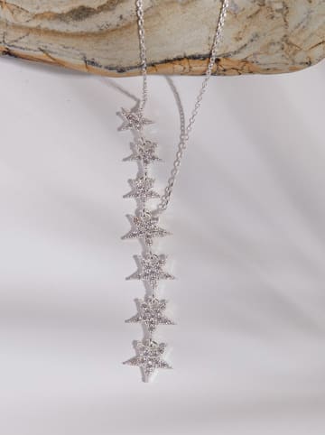 Lodie Silver Zilveren ketting met edelstenen - (L)43 cm