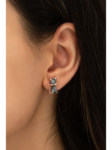 Heliophilia Silber-Ohrstecker mit Edelsteinen
