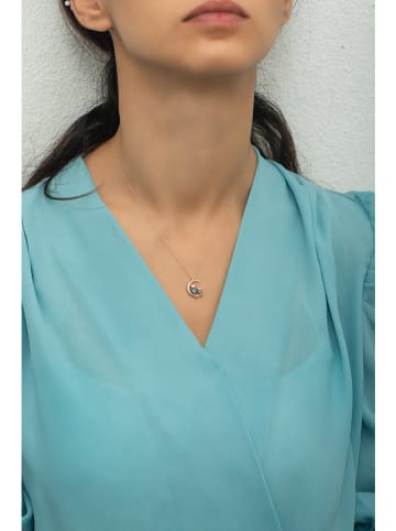 Heliophilia Srebrny naszyjnik z zawieszką - dł. 42 cm