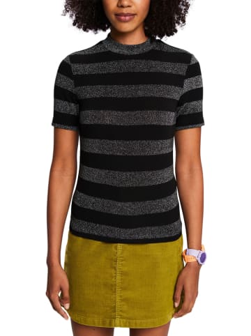 ESPRIT Koszulka w kolorze czarno-antracytowym