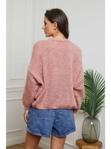 So Cachemire Cardigan "Fulu" in Rosa