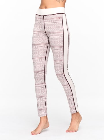 KARI TRAA Functionele legging "Maud" crème/lichtroze