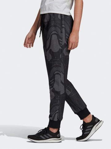adidas Spodnie dresowe w kolorze czarno-szarym